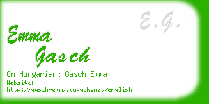 emma gasch business card